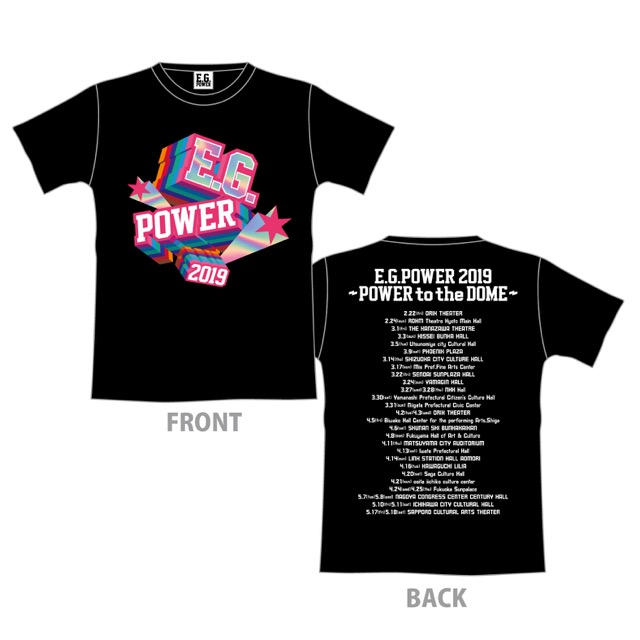 E.G. POWER 2019 ホワイトTシャツ E.G. POWER 2019 ホワイトTシャツ